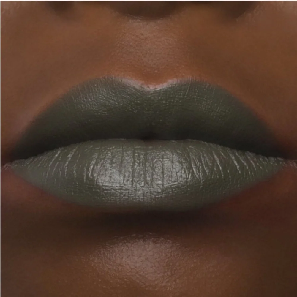 JEFREE STAR So Jaded Velvet Trap Lipstick NEW Moss Green